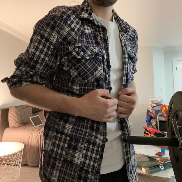 Plaid button up - Picture 3 of 6